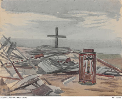 Remains of Sattelberg Church after WW2 bombing