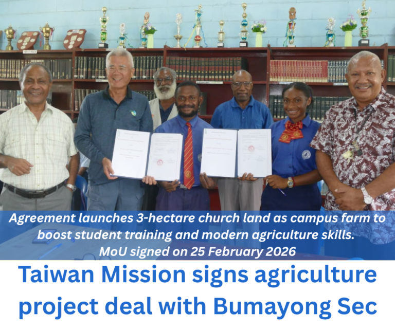Taiwan Mission Signs Agreement with Bumayong Secondary